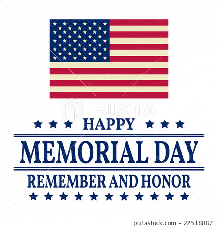 Happy Memorial Day background template. Happy Memorial Day background template. 22518087