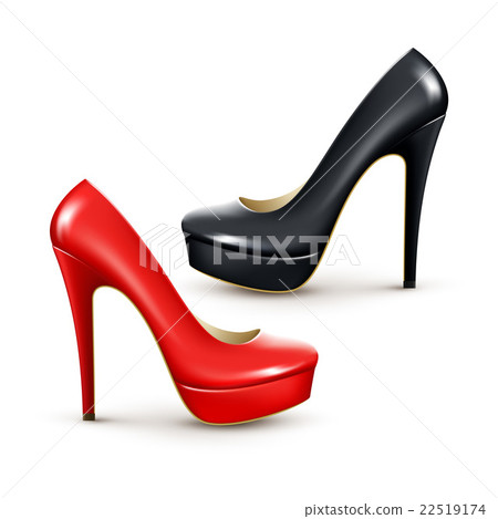 Women fashion shoes. Vector detailed realistic 22519174