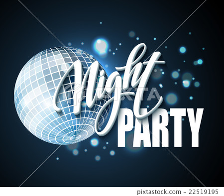 Night Party Typography design. Vector illustration Night Party Typography design. Vector illustration 22519195