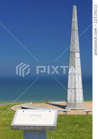 1st infantry division monument near Omaha Beach 22519211