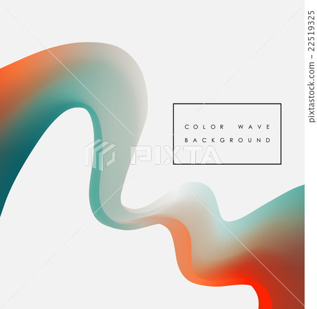 Abstract color wave design element 22519325