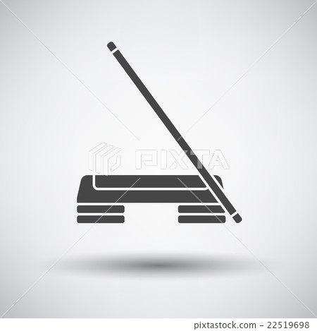 Step board and stick icon 22519698