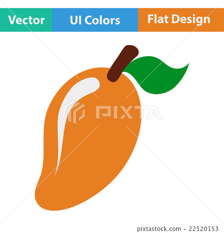 Flat design icon of Mango 22520153