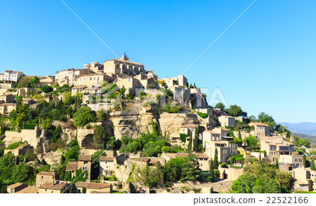 view of hilltop village Gordes view of hilltop village Gordes 22522166