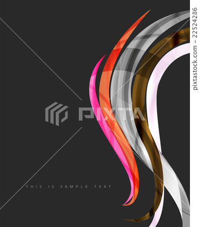 Wavy glossy futuristic swirl 22524286