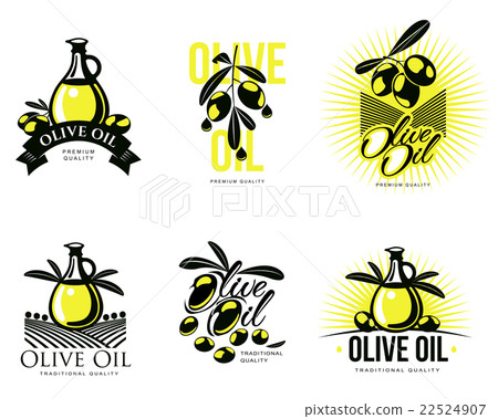 Logo Set about olive oil Logo Set about olive oil 22524907