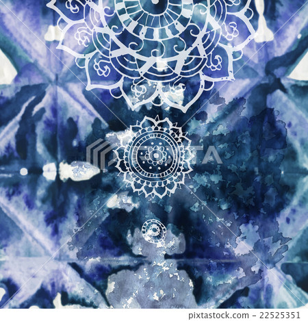 Bohemian style background with hand drawn mandala Bohemian style background with hand drawn mandala 22525351