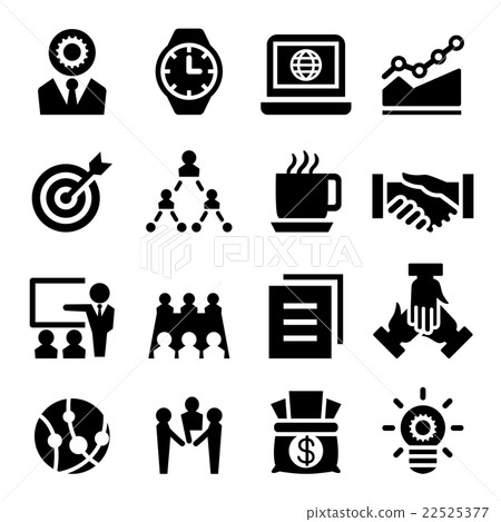 Business icon set-插圖素材 [22525377] - PIXTA圖庫