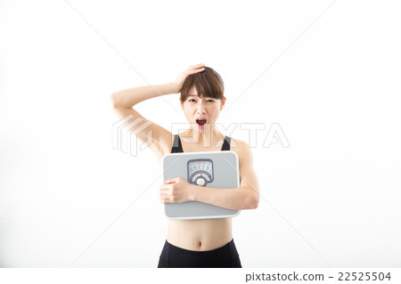 A woman with a scale A woman with a scale 22525504