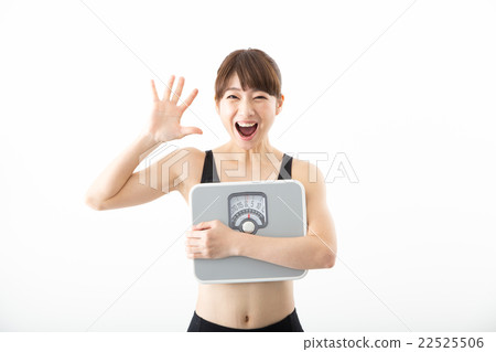 A woman with a scale 22525506