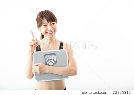 A woman with a scale 22525512