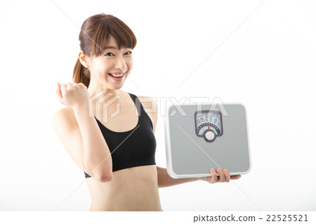 A woman with a scale 22525521