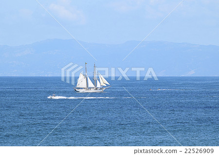 Sailing vessel Schooner sailing offshore of Redondo Beach 22526909