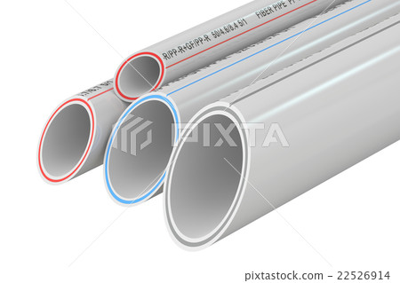 Composite Pipes, 3D rendering Composite Pipes, 3D rendering 22526914