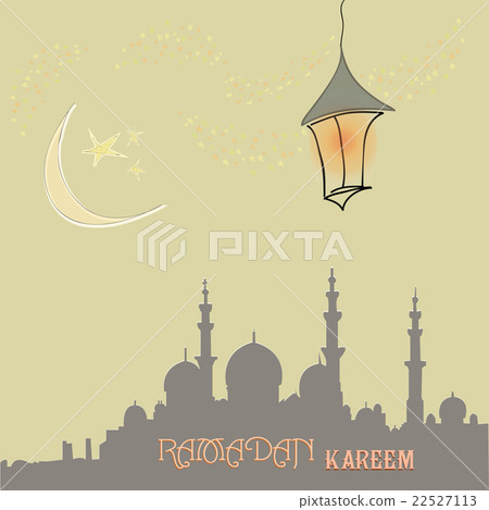 Creative greeting card design for holy month of Creative greeting card design for holy month of 22527113
