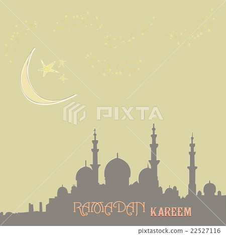 Creative greeting card design for holy month of Creative greeting card design for holy month of 22527116