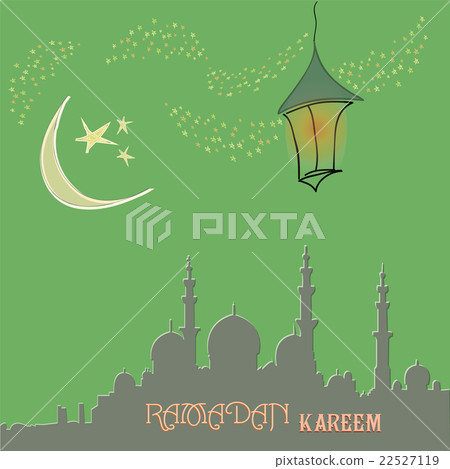 Creative greeting card design for holy month of Creative greeting card design for holy month of 22527119