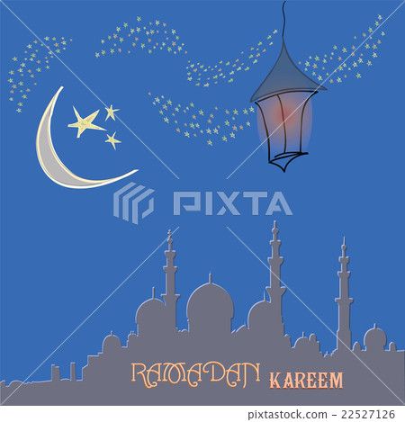 Creative greeting card design for holy month of Creative greeting card design for holy month of 22527126