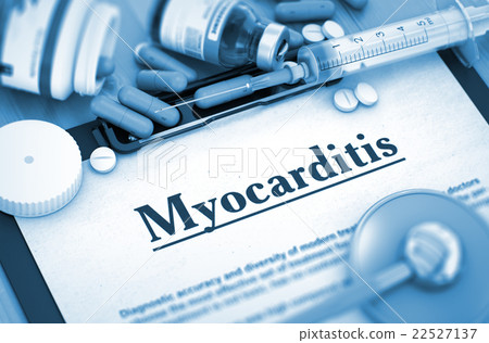 Myocarditis Diagnosis. Medical Concept. 3D. 22527137