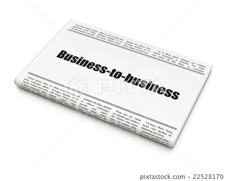 Finance concept: newspaper headline Business-to 22528170