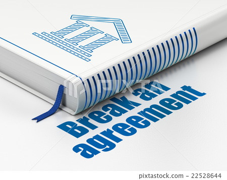 Law concept: book Courthouse, Break An Agreement Law concept: book Courthouse, Break An Agreement 22528644