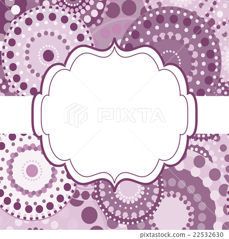Patterned frame background invitation circular 22532630