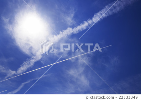 飛機雲 飛機雲 22533349
