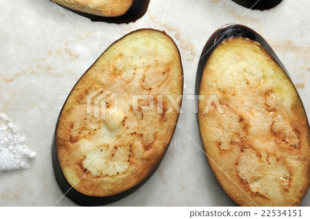 marinated eggplant cut into wedges marinated eggplant cut into wedges 22534151