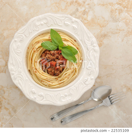 pasta with minced meat 22535109