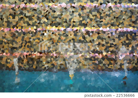 Abstract fountain low polygon 22536666