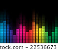 Rainbow Equalizer with Black Background 22536673