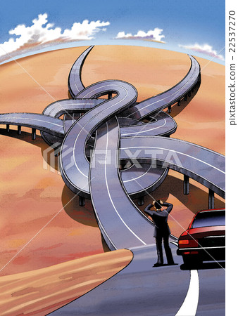 Entangled road 22537270