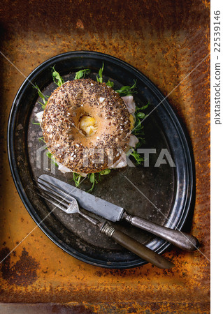 Whole Grain bagel Whole Grain bagel 22539146