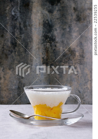 Tapioca dessert with mango Tapioca dessert with mango 22539255