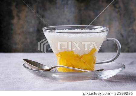 Tapioca dessert with mango Tapioca dessert with mango 22539256