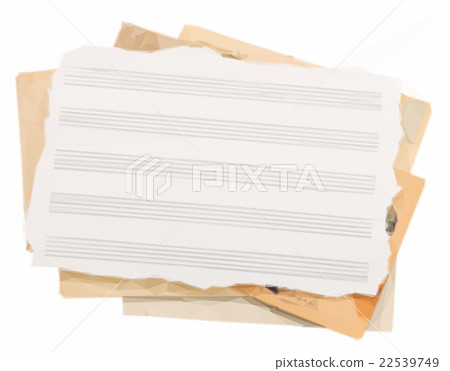 bunch of old note papers - Stock Illustration [22539749] - PIXTA
