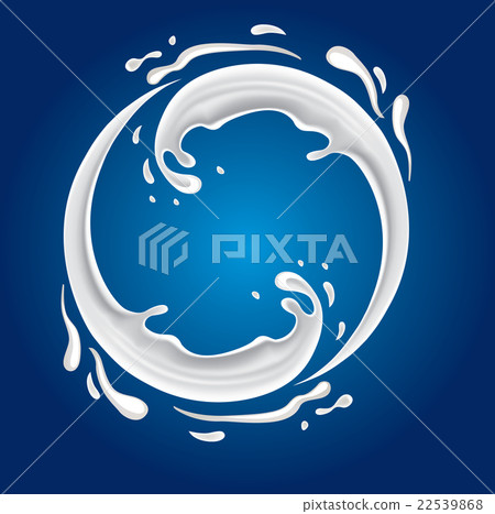 milk splash shape circle 22539868