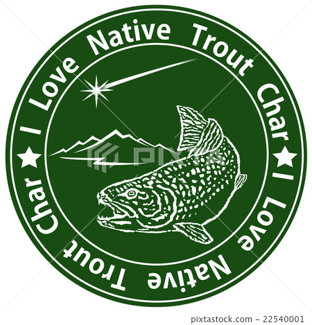 Iwana and samurai meteor emblem (green) 22540001