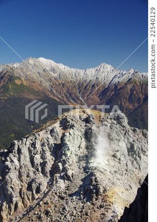 Yakedake (Kitamine) and Hodaka mountains 22540129