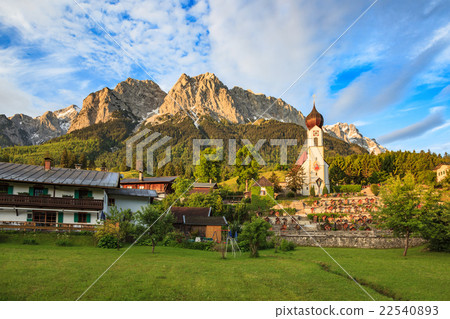 Grainau village and Zugspitze top of Germany 22540893