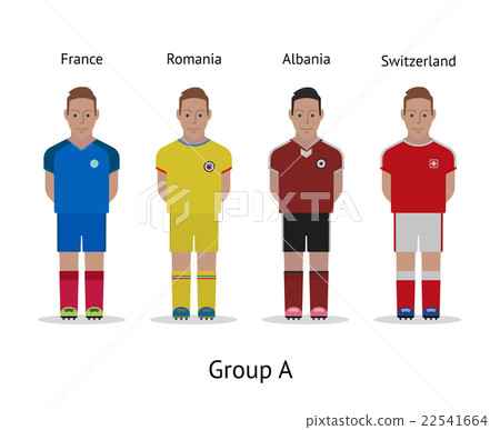 Players kit. Football championship in France 2016 Players kit. Football championship in France 2016 22541664
