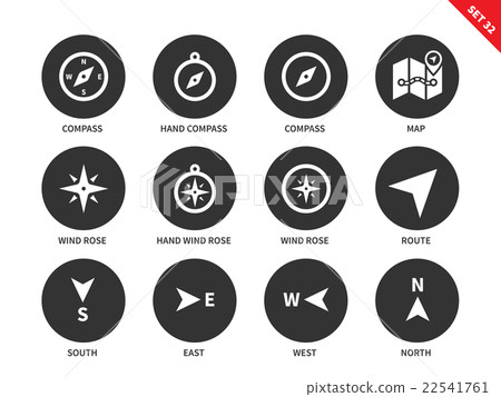 Navigation equipment icons on white background Navigation equipment icons on white background 22541761