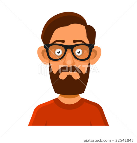 Hipster Man in Glasses Avatar Profile Userpic on Hipster Man in Glasses Avatar Profile Userpic on 22541845