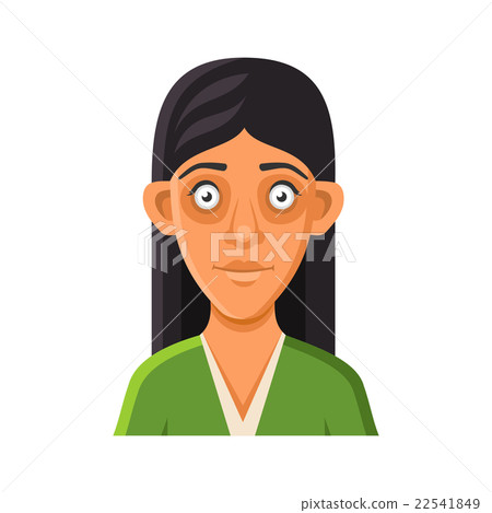 Young Woman Avatar Portrait Userpic on White Young Woman Avatar Portrait Userpic on White 22541849