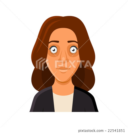 Young Woman Avatar Portrait Userpic on White Young Woman Avatar Portrait Userpic on White 22541851