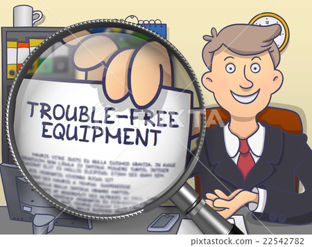Trouble-Free Equipment through Lens. Doodle Design 22542782