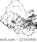 Abstract molecular structure on white background 22543406