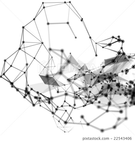Abstract molecular structure on white background Abstract molecular structure on white background 22543406