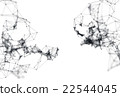 Abstract molecular structure on white background 22544045