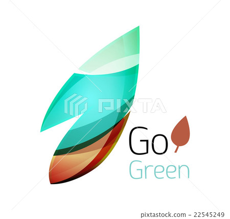Minimalistic modern abstract leaf design, nature Minimalistic modern abstract leaf design, nature 22545249